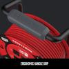 imageCRAFTSMAN Retractable Extension Cord Reel 50 Ft With 4 Outlets ampamp Heavy Duty 14AWG SJTW Cable50 ft