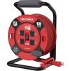 imageCRAFTSMAN Retractable Extension Cord Reel 50 Ft With 4 Outlets ampamp Heavy Duty 14AWG SJTW Cable50 ft