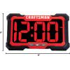 imageCRAFTSMAN 11 LED Digital Clock with VERSATRACK Compatibility