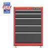 imageCRAFTSMAN Garage Storage Cabinet Metal Freestanding 5Drawers CMST22602RB