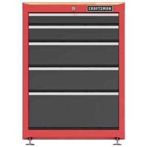 imageCRAFTSMAN Garage Storage Cabinet Metal Freestanding 5Drawers CMST22602RB