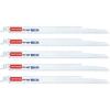 imageCRAFTSMAN Reciprocating Saw Blades 8quot 1014 TPI WoodMetal 5Piece 205832012Inch