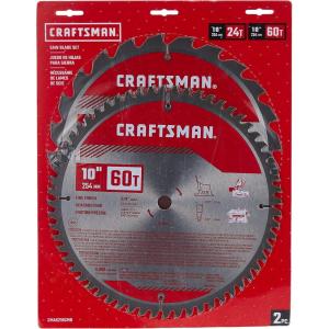 imageCRAFTSMAN 10quot Miter Saw Blade Combo Pack CMAS210CMB