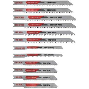imageCRAFTSMAN Jigsaw Blades UShank Set 12Piece CMAJ2SET12UShank