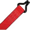 imageCRAFTSMAN CMXAZBS10000J BlackRed 2quot x 27 Ratchet Tie Down Strap with Double J Hook  HeavyweightIndustrial Duty 10000 lb Break StrengthDouble J Hook