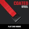 imageCRAFTSMAN CMXAZBS10000J BlackRed 2quot x 27 Ratchet Tie Down Strap with Double J Hook  HeavyweightIndustrial Duty 10000 lb Break StrengthFlat Hook