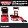imageCRAFTSMAN CMXAZBS10000J BlackRed 2quot x 27 Ratchet Tie Down Strap with Double J Hook  HeavyweightIndustrial Duty 10000 lb Break StrengthFlat Hook