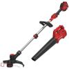 imageCraftsman CMCK279D1 V20 Brushed LithiumIon 10 in Cordless Weedwacker String Trimmer and Blower Combo Kit 2 Ah