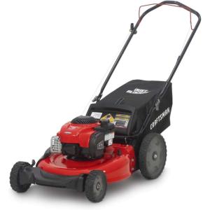 imageCraftsman Gas Powered Lawn Mower 21inch Push Mower 163cc Briggs ampamp Stratton Engine M125