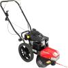 imageCraftsman CMXGCAQ108493  108493  Walk Behind High Wheel String Trimmer  22 Inch Cutting Width  Includes Cutting Line and Heat Treated Cutting Blades