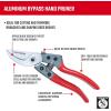 imageCraftsman 34in Manual Aluminum Bypass Hand Pruner for Cutting Trimming Branches Shaping Rose Bushes