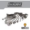 imageCRAFTSMAN OVERDRIVE 121Piece Gunmetal Chrome Mechanics Tool Set Standard SAEMetric Socket Set with Hard Case CMMT99121L