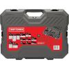 imageCRAFTSMAN OVERDRIVE 121Piece Gunmetal Chrome Mechanics Tool Set Standard SAEMetric Socket Set with Hard Case CMMT99121L