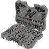 imageCRAFTSMAN OVERDRIVE 121Piece Gunmetal Chrome Mechanics Tool Set Standard SAEMetric Socket Set with Hard Case CMMT99121L