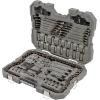 imageCRAFTSMAN OVERDRIVE 154Piece Gunmetal Chrome Mechanics Tool Set Standard SAEMetric Socket Set with Hard Case CMMT99154L