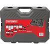 imageCRAFTSMAN OVERDRIVE 154Piece Gunmetal Chrome Mechanics Tool Set Standard SAEMetric Socket Set with Hard Case CMMT99154L
