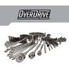 imageCRAFTSMAN OVERDRIVE 154Piece Gunmetal Chrome Mechanics Tool Set Standard SAEMetric Socket Set with Hard Case CMMT99154L