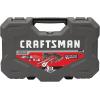 imageCRAFTSMAN OVERDRIVE 49Piece Gunmetal Chrome Mechanics Tool Set Standard SAEMetric Socket Set with Hard Case CMMT99049L