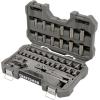 imageCRAFTSMAN OVERDRIVE 49Piece Gunmetal Chrome Mechanics Tool Set Standard SAEMetric Socket Set with Hard Case CMMT99049L
