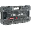 imageCRAFTSMAN OVERDRIVE 64Piece Gunmetal Chrome Mechanics Tool Set Standard SAEMetric Socket Set with Hard Case CMMT99064