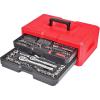 imageCRAFTSMAN Mechanics Tool Set 256Piece Hand Tool and Socket Set with 72tooth Low Profile Ratchet and 2Drawer Tool Box CMMT45256