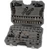 imageCRAFTSMAN OVERDRIVE 121Piece Gunmetal Chrome Mechanics Tool Set Standard SAEMetric Socket Set with Hard Case CMMT99121L