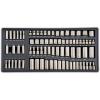 imageCRAFTSMAN OVERDRIVE 284Piece Gunmetal Chrome Mechanics Tool Set Standard SAEMetric Socket Set with Hard Case CMMT99284
