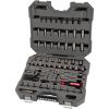 imageCRAFTSMAN OVERDRIVE 99Piece Gunmetal Chrome Mechanics Tool Set Standard SAEMetric Socket Set with Hard Case CMMT99099