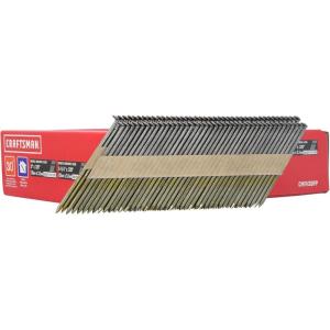 imageCRAFTSMAN Framing Nails Paper Collated Smooth 30 Degree 314 inch x 012 inch and 3 in x 012 inch 500 Qty Each CMFH30PP