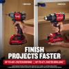 imageCRAFTSMAN 20V RP Cordless Drill Driver and Impact Driver Brushless 2Tool Power Tool Combo Kit LED Work Light Includes Battery and Charger CMCK2530C2