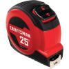 imageCRAFTSMAN 25Ft Tape Measure with Fraction Markings Retractable SelfLocking Blade CMHT3722525Foot
