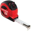 imageCRAFTSMAN 25Ft Tape Measure with Fraction Markings Retractable SelfLocking Blade CMHT3722525Foot