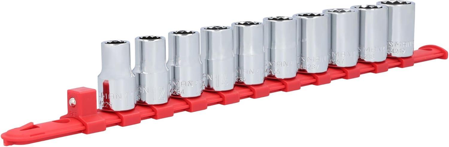 imageCRAFTSMAN Socket Set SAE 12quot Drive 12 Pt 11Piece CMMT12046Metric