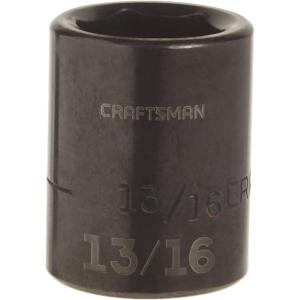 imageCRAFTSMAN Shallow Impact Socket SAE 12Inch Drive 1316Inch CMMT158551316