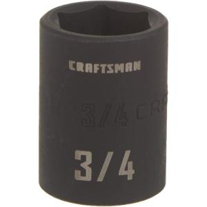 imageCRAFTSMAN Shallow Impact Socket SAE 12Inch Drive 1316Inch CMMT1585534 Inch Pack of 6
