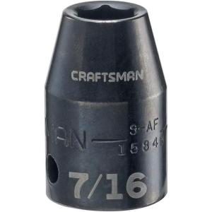 imageCRAFTSMAN Shallow Impact Socket SAE 12Inch Drive 1316Inch CMMT15855716