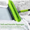 imageSEAAES 4 in 1 Ice Scraper and Snow Brush with Squeegee Extendable Snow Shovel with Foam Grip for Car Windshield Window SUV Truck