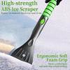 imageSEAAES 51 Inch Ice Scraper and Snow Brush with Squeegee Extendable Snow Ice Removal with Foam Grip for Windshield SUV Truck Vehicle WindowGreen