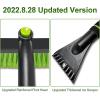 imageSEAAES 51 Inch Ice Scraper and Snow Brush with Squeegee Extendable Snow Ice Removal with Foam Grip for Windshield SUV Truck Vehicle WindowGreen