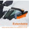 imageSEAAES 51 Inch Ice Scraper and Snow Brush with Squeegee Extendable Snow Ice Removal with Foam Grip for Windshield SUV Truck Vehicle WindowOrange