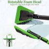 imageSEAAES 51 Inch Snow Broom and Ice Scraper for Windshield Extendable Snow Brush with Foam Grip Snow Ice Removal for SUV Truck Window