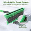 imageSEAAES 51 Inch Truck Snow Brush Scraper Long Handle Heavy Duty Extendable Snow Broom for SUV Windshield Ice Scraper with Foam Grip for Car Automobile Vehicle Window