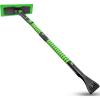 imageSEAAES 51 Inch Snow Broom and Ice Scraper for Windshield Extendable Snow Brush with Foam Grip Snow Ice Removal for SUV Truck Window