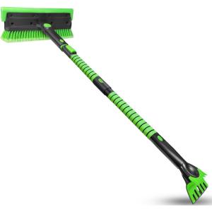 imageSEAAES 51 Inch Extendable Snow Brush and Ice Scraper