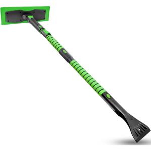 imageSEAAES 51 Inch Snow Broom and Ice Scraper for Windshield Extendable Snow Brush with Foam Grip Snow Ice Removal for SUV Truck Window