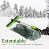 imageSEAAES 35 Inch Ice Scraper and Snow Brush for Car Extendable Snow Scraper and Brush with Foam Grip for Windshield Window SUV Truck Vehicle