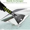 imageSEAAES 35 Inch Ice Scraper and Snow Brush for Car Extendable Snow Scraper and Brush with Foam Grip for Windshield Window SUV Truck Vehicle