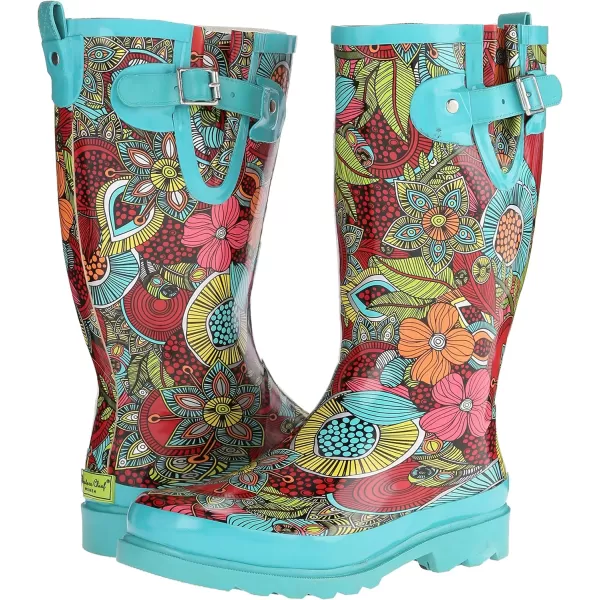Western Chief Women's Floral Fantasy Rain Boot