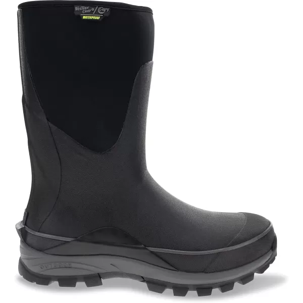 imageWestern Chief Mens Neoprene Mid Height Waterproof Boot with Memory Foam Insole CalfBlack