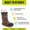 imageWestern Chief Rain Boots with Pull on Handles for Toddlers and Kids  Premium Waterproof Boots for Boys and GirlsAdventure Patch